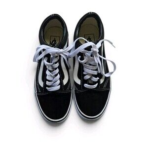 Vans Old Skool Low Top Sneakers Mens Size 5 Womens Size 6.5 Black White